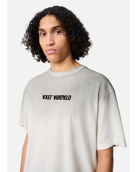 Axel Arigato White Distort Spray T-Shirt for men