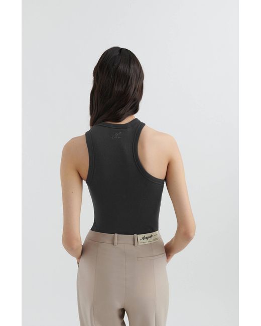 Axel Arigato Gray Script A Scoop Tank Top