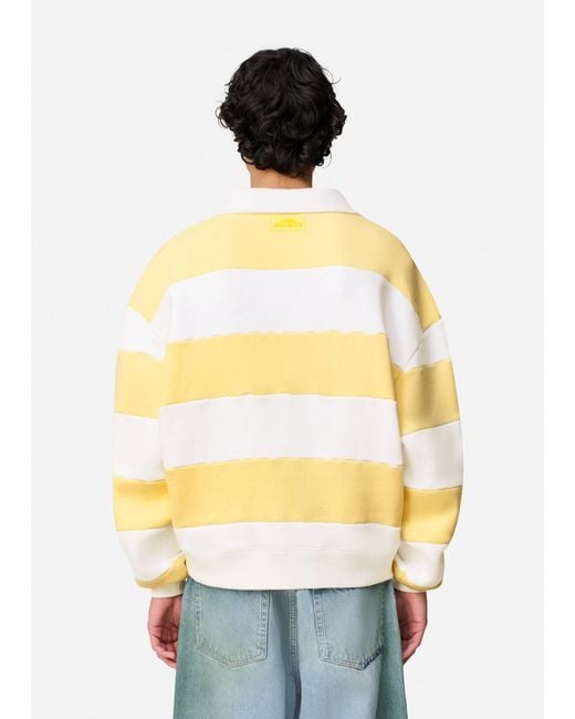 Axel Arigato Yellow Shift Striped Sweatshirt for men