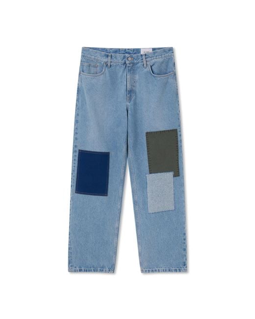 Axel Arigato Blue Zine Embroidered Patch Jeans