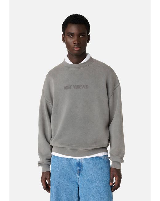 Axel Arigato Gray Distort Washed Sweatshirt for men