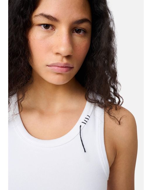 Axel Arigato White Traced Tank Top