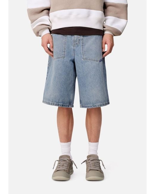 Axel Arigato Blue Invert Denim Shorts for men
