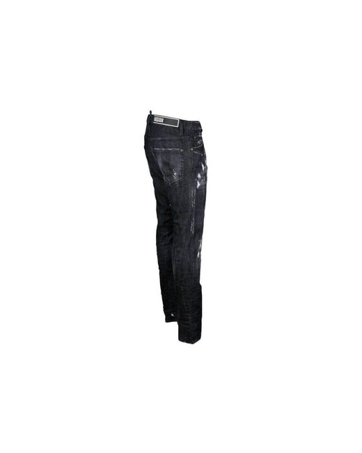 DSquared Cool Guy Ripped Jeans Black for Men Lyst