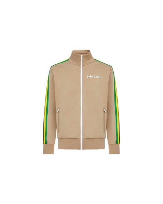 Palm Angels Logo Track Jacket in White for Men