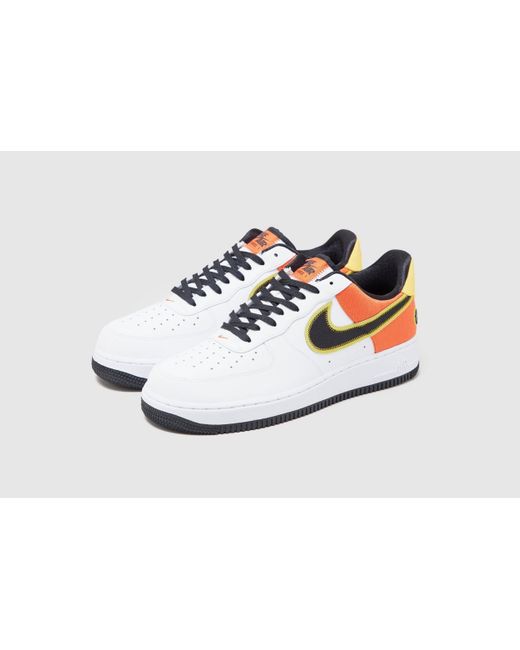 Nike Leather Air Force 1 '07 Lv8 'raygun' White Orange for Men | Lyst