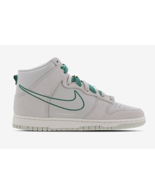 Nike Leather Dunk High Se First Use Light Bone Green Noise for Men | Lyst UK