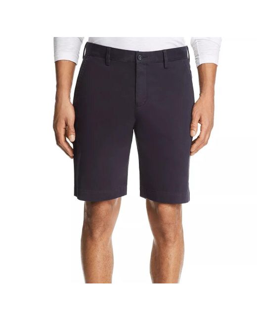 Designer Brand Cotton Shorts Navy Blue 