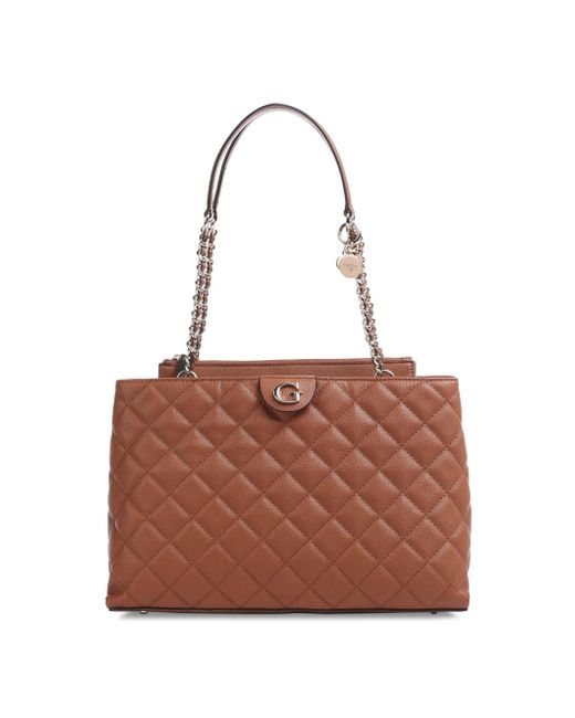 Guess Shoulder Bags in Brown Lyst