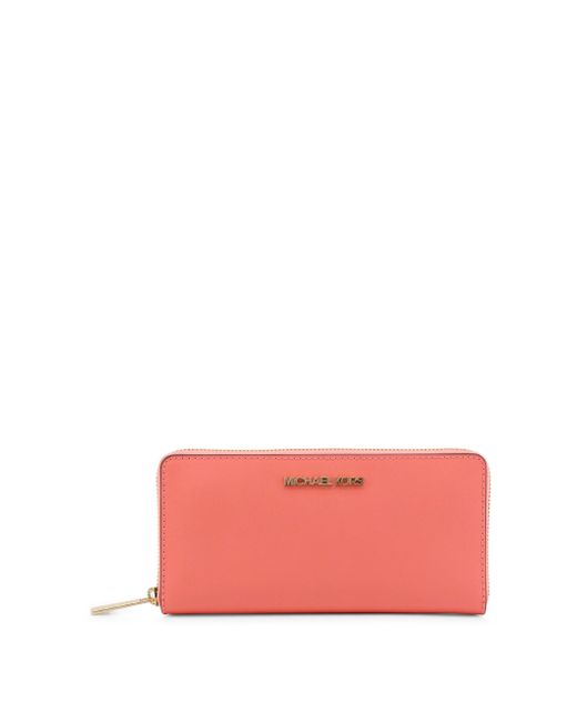 Michael Kors Leather Wallets in Pink | Lyst