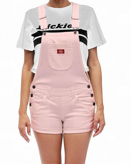 Dickies Denim Romper Lotus Pinkxl 