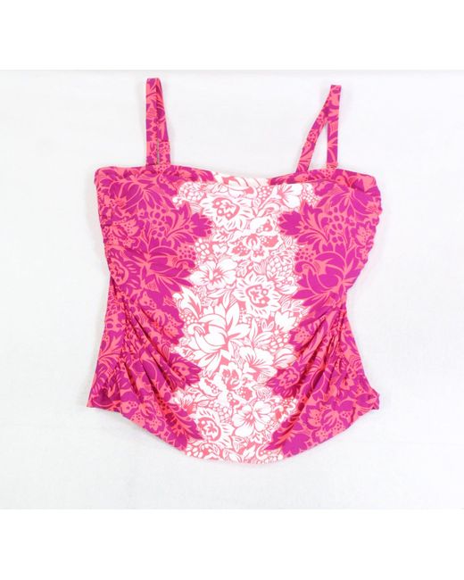 Lauren by Ralph Lauren Synthetic Swimwear Tankini Pink22w Plus Save