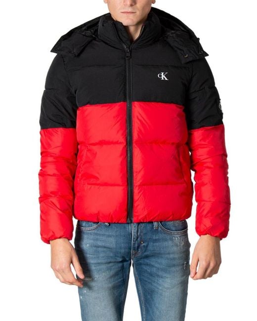 calvin klein jacket men red