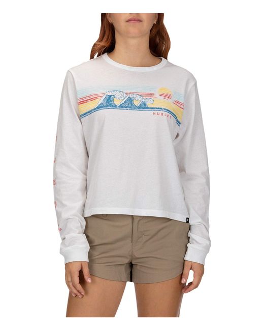 Hurley Cotton T-shirt White Sz Small S 