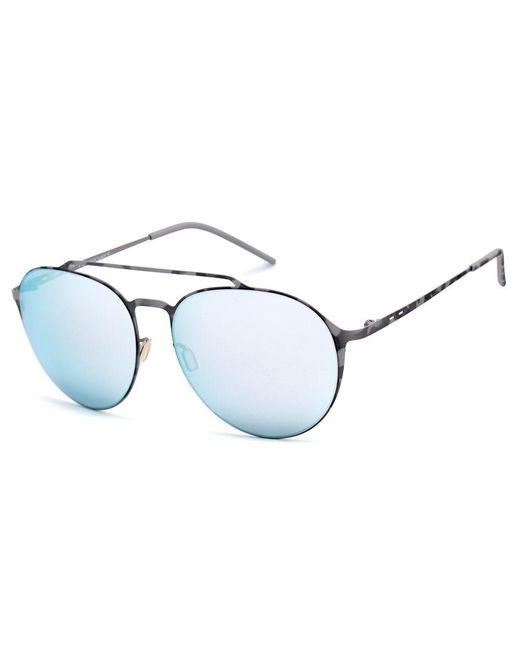 Italia Independent Blue Metal Sunglasses