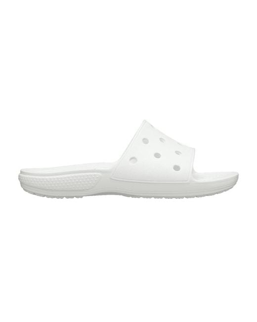 Crocs™ Classic Slide Sandals (, Size M8-w10 Us) in White | Lyst