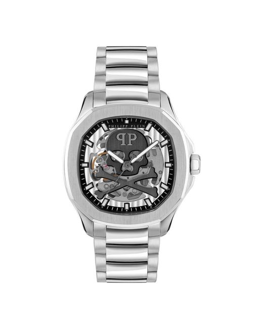 Philipp Plein Plein Philipp Automatic Watch in Metallic for Men | Lyst