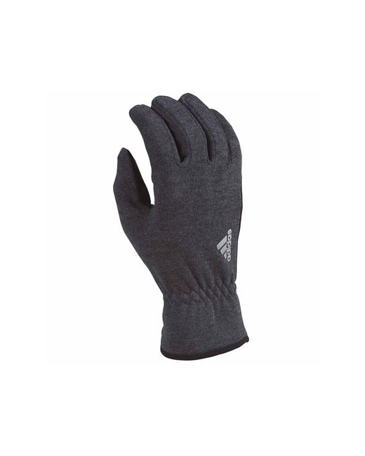 Adidas Gray Winter Gloves Size Large L Running Edge Climawarm for men
