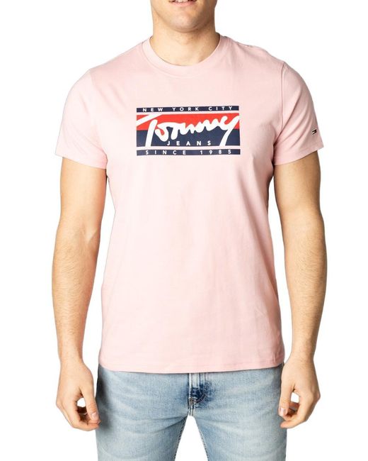Tommy Hilfiger Denim T-shirts in Pink 