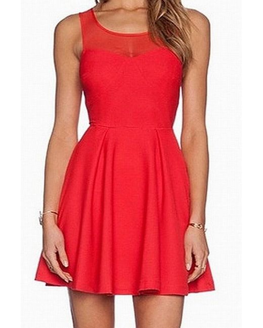 Synthetic Bcbg Generation Dress Scarlet 