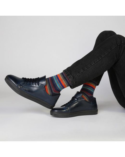 DUCA DI MORRONE Leather Sneakers in Black - Save 8% | Lyst