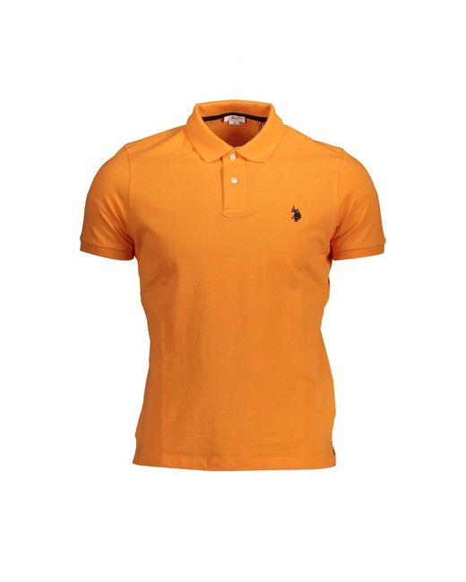 U.S. POLO ASSN. Polo Shirt in Orange for Men | Lyst