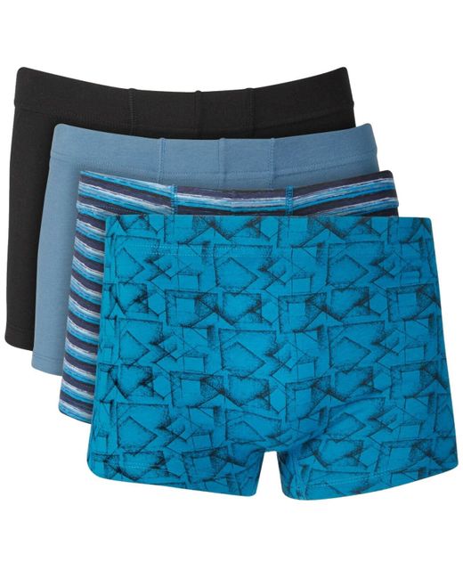 Alfani Underwear Size Xl 4 Pack Trunks Low Rise Boxer Brief in Blue for