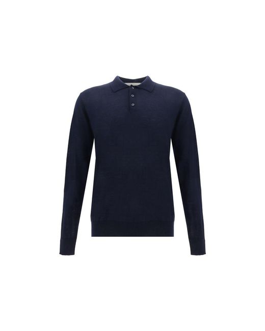 Golden Goose Deluxe Brand Blue Long Sleeve Jersey for men