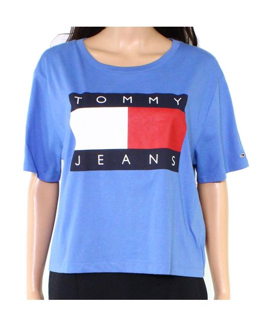 Tommy Hilfiger Cotton T-shirt Blue Size 