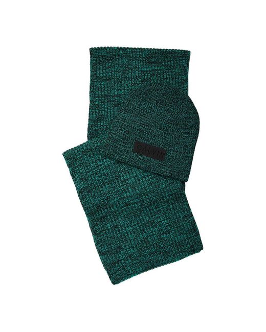 Calvin Klein Synthetic Beanie Scarf Set 