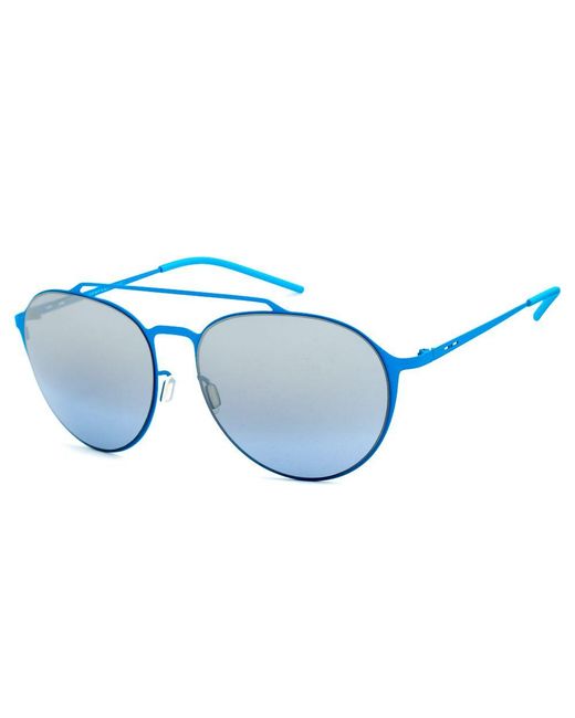 Italia Independent Blue Metal Sunglasses