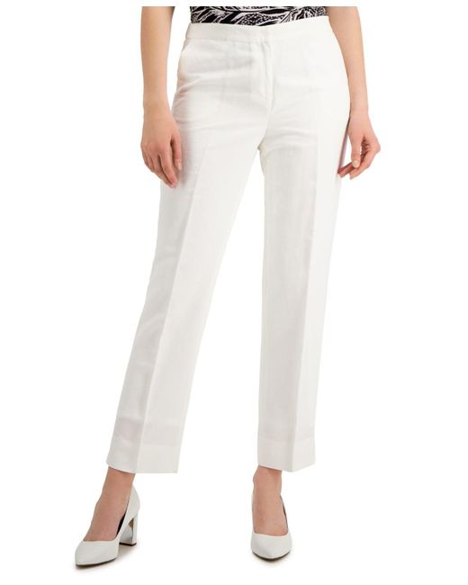 Kasper Linen Dress Pants Size 6x27 