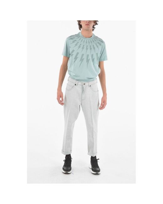 Neil Barrett Regular Fit Jeans in Gray for Men | Lyst