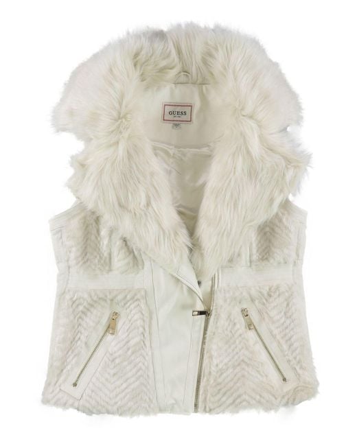 guess white vest