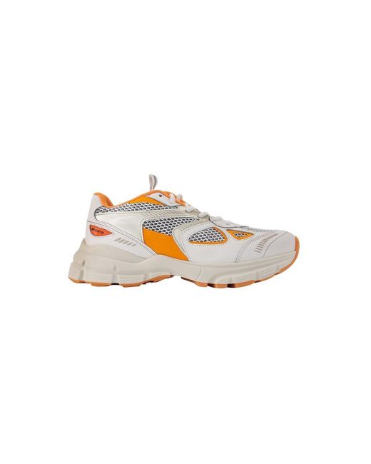 Axel Arigato Marathon Runner Sneakers In Orange Leather in White | Lyst