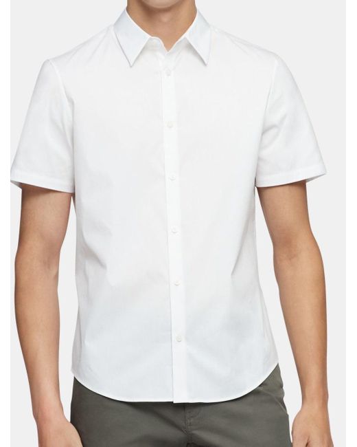 calvin klein slim fit short sleeve dress shirt