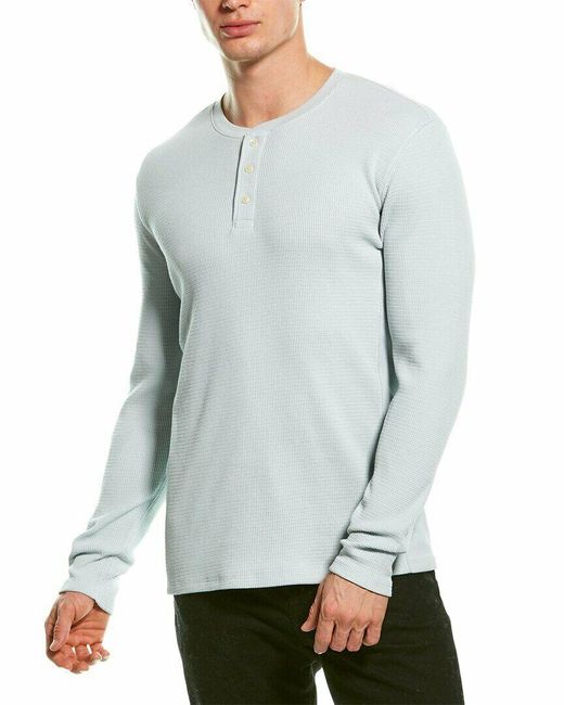 Thermal-knit Henley Long-sleeve 
