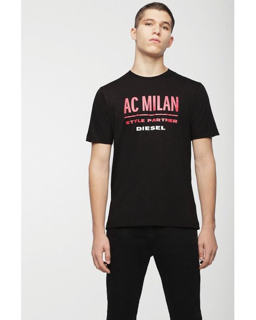 DIESEL Cotton T-shirts in Black for Men 