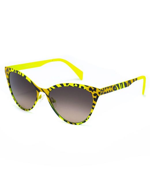Italia Independent Yellow Metal Sunglasses
