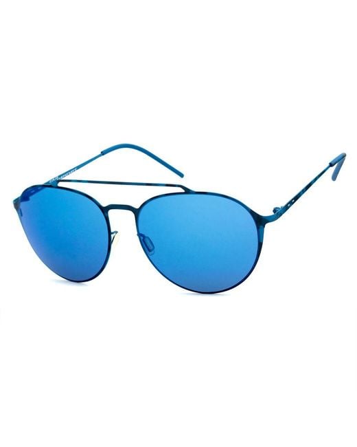 Italia Independent Blue Metal Sunglasses