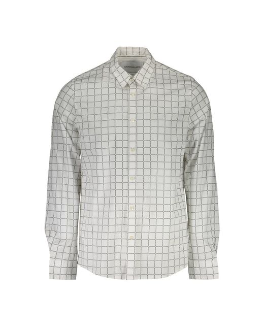 Calvin Klein Shirt in Gray | Lyst