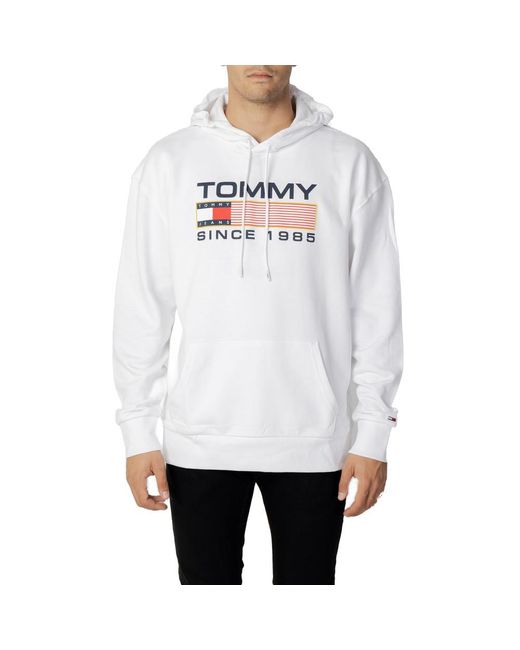 Tommy Hilfiger Jeans Sweatshirt in White for Men | Lyst