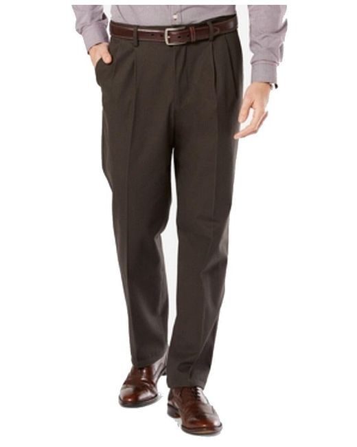 Dockers Cotton Khaki Pants Brown Size 