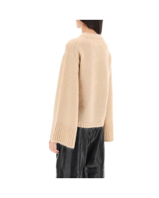 By Malene Birger 'cierra' Wool Mohair Sweater in Natural | Lyst