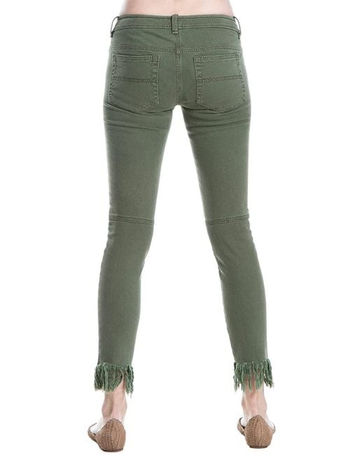 Max Studio Denim Skinny In in Green | Lyst
