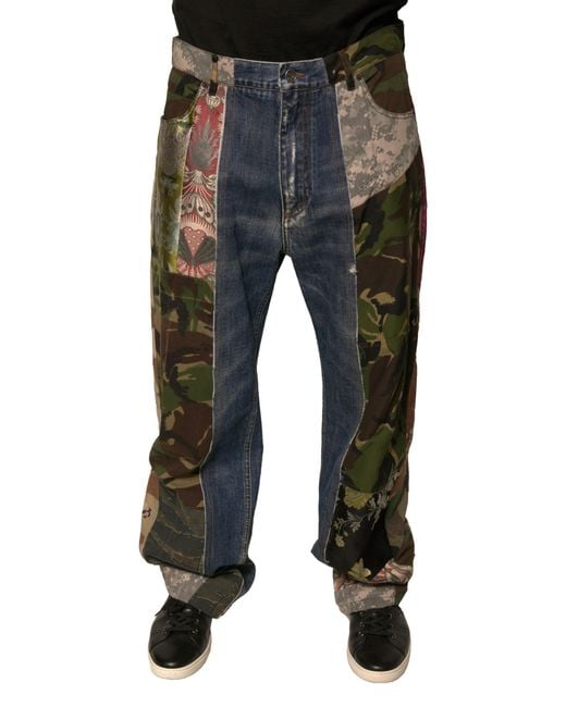 Dolce & Gabbana Black Straight Fit Jeans for men