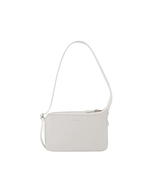 Courreges Leather Racer Hobo Bag - Courrèges - - Leather in White | Lyst