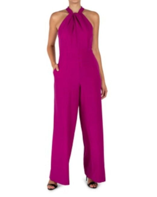 Julia Jordan Synthetic Jumpsuit Orchid Size 2 Twistfront Halter in