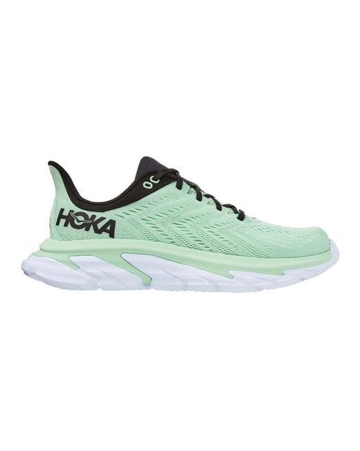 Hoka One One Clifton Edge Running Shoes in Green for Men | Lyst
