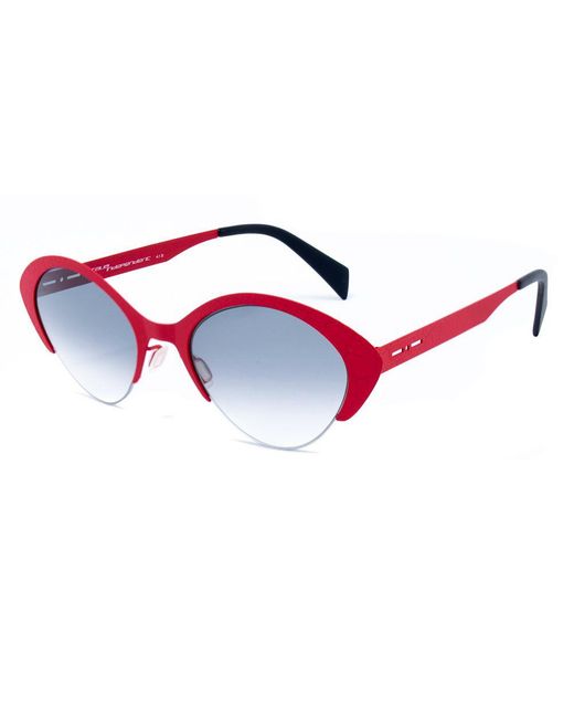 Italia Independent Red Metal Sunglasses